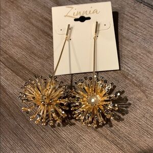 Gold Sputnik Earrings